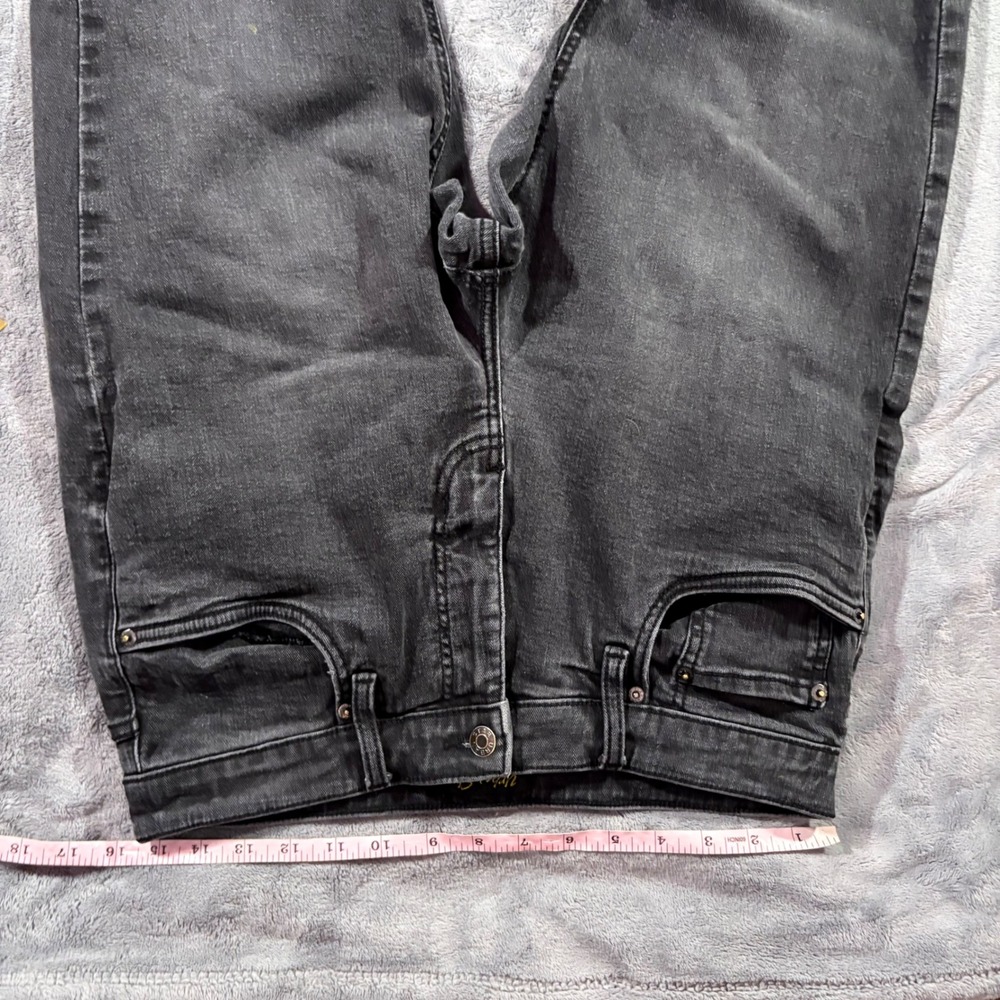 Urban Star Black Straight Leg Jeans 32x30 Men's Cotton Stretch Denim - Picture 8 of 10